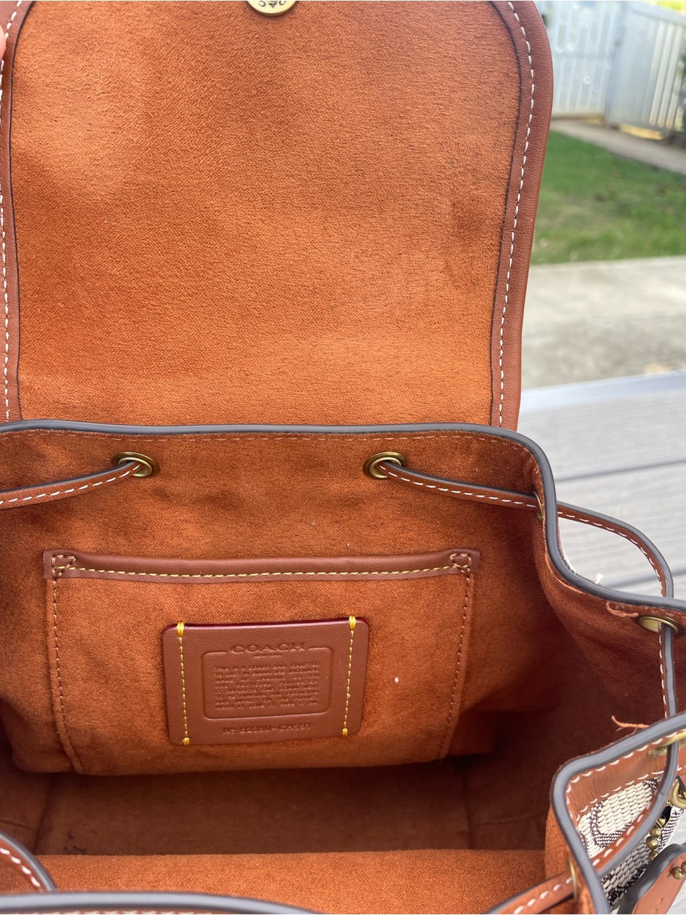 Coach Mini Riya Drawstring Backpack - Picture 11 of 16